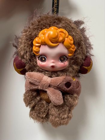 PopMart Skullpanda You Found Me plush doll pendant Sneaky Chestnut