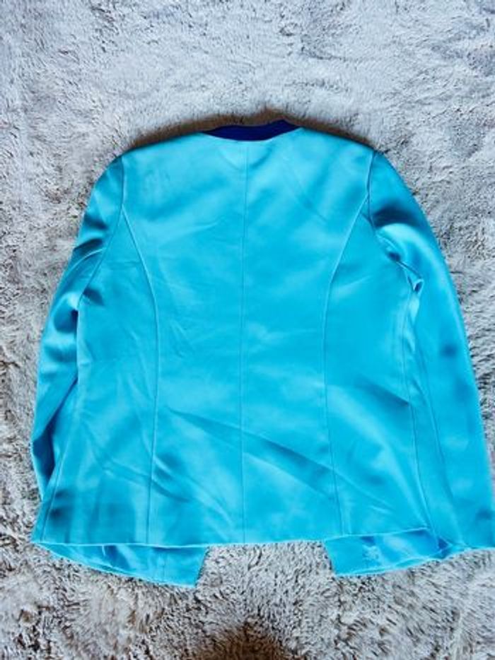 Blazer vintage bleu ciel - photo numéro 4