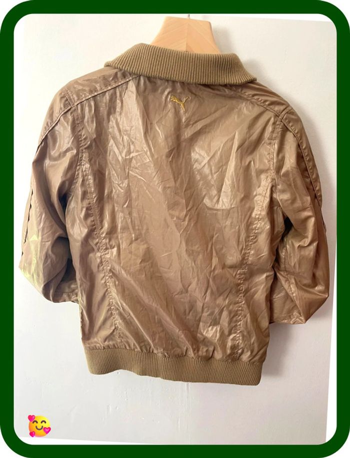 Veste Puma rétro – Femme – Taille M – Beige - photo numéro 5