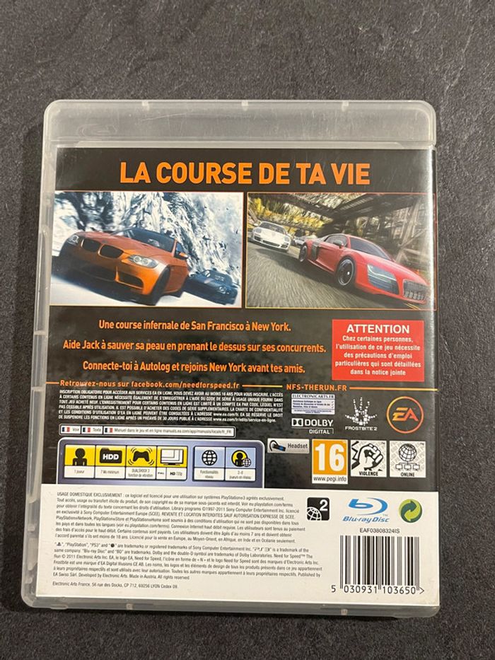 Jeux vidéos PS3 Need For Speed The RUN - photo numéro 2