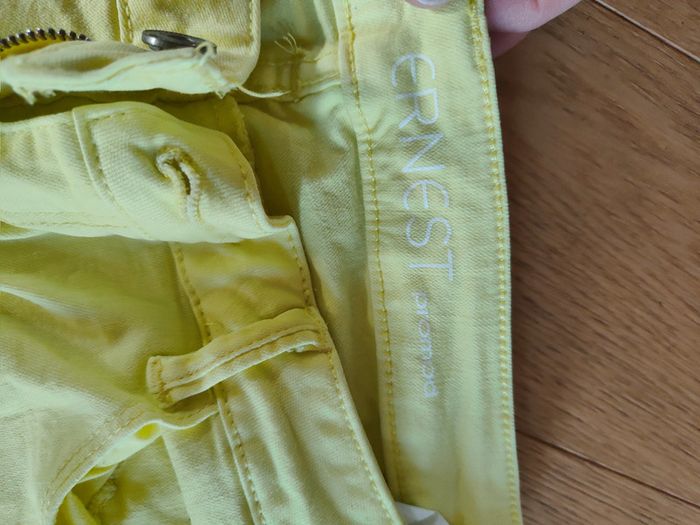 Pantalon Promod jaune clair - photo numéro 3