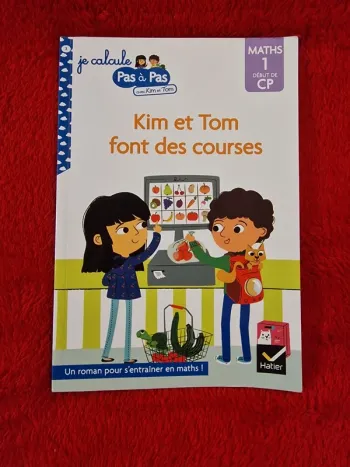 Livre je calcule pas à pas avec Kim et Tom, Kim et Tom font des courses
