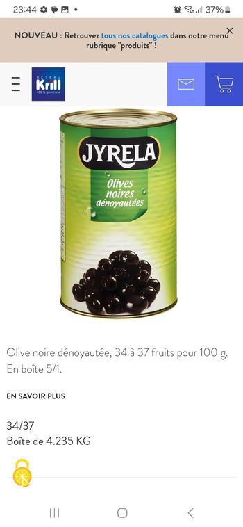 Boite d'olive noire xxl