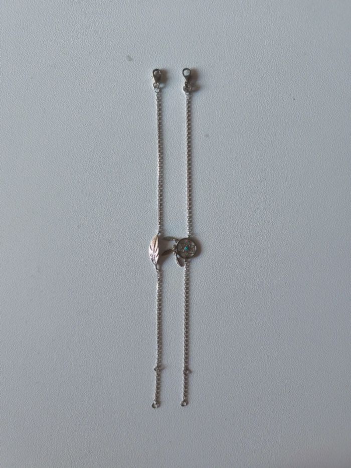 Lot de 2 bracelets en argent - photo numéro 2