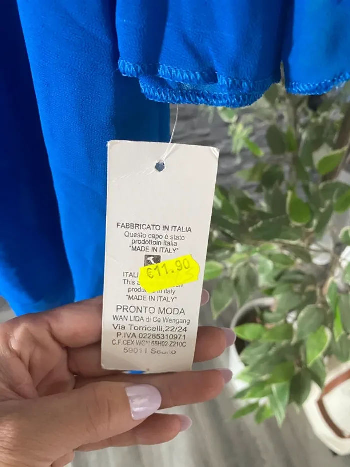 💙 Élégante Blouse Bleu Roi - Neuve avec Étiquettes MADE in ITALY 💙 - photo numéro 4