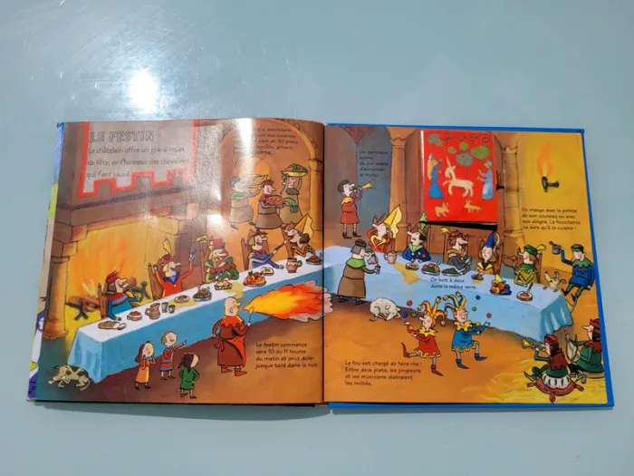 Livre animé de flaps, tirettes.. Kididoc 🛡 Les Chateaux-Forts 🐎 - photo numéro 16