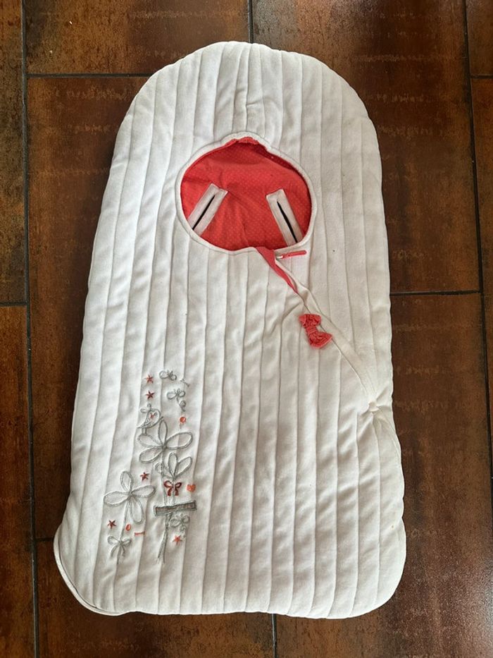 Nid d’ange polaire et coton idéale poussette et siège auto