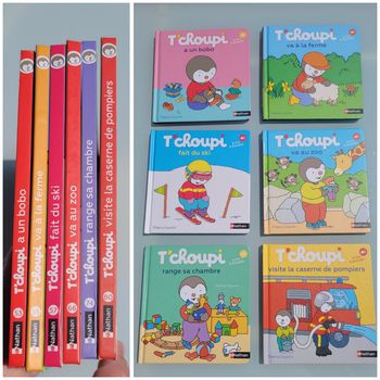 6 livres T'choupi à lire à écouter : 53, 55, 57, 66, 74, 80