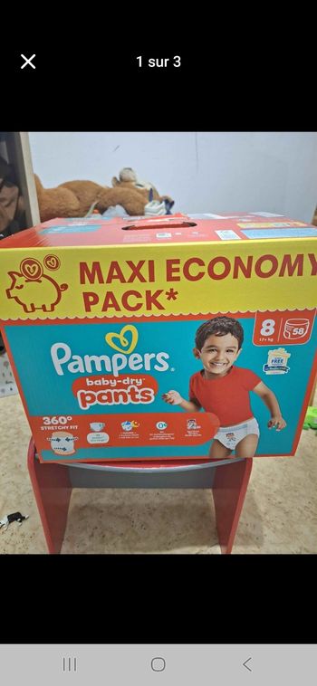Couches Pampers taille 8 pants 