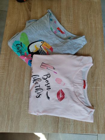 Lot de 2 tee shirts nuit