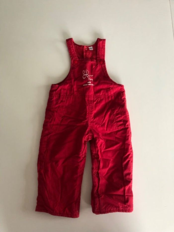 Salopette rouge
