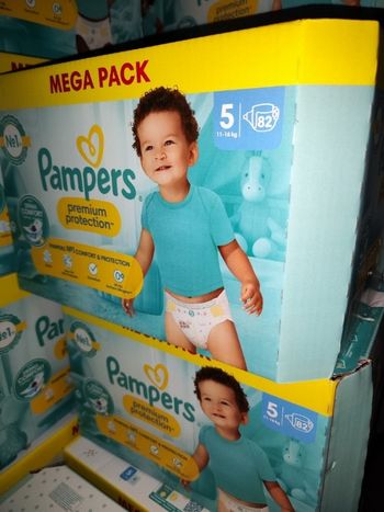 Pampers premium taille 5 2 cartons