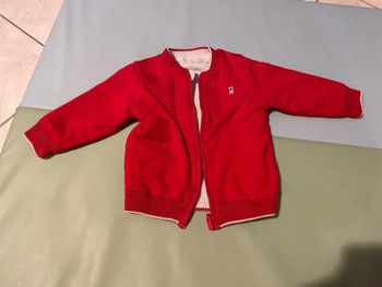 Veste zippée réversible 12 mois