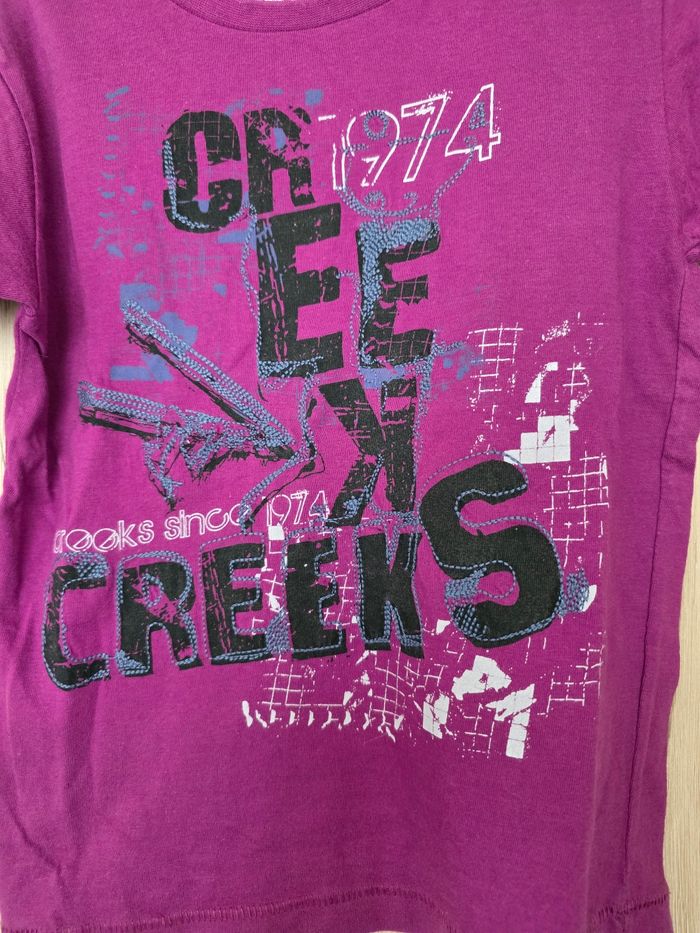 TEE-SHIRT GARÇON 👦 TAILLE 4ANS MARQUE CREEKS MOTIFS DESSUS - photo numéro 3
