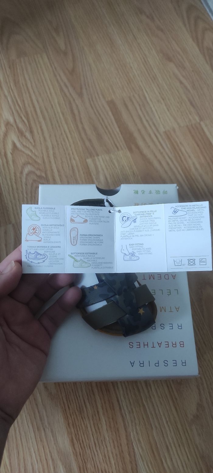 Sandales / chaussures cuir geox taille 22 neuve - photo numéro 5