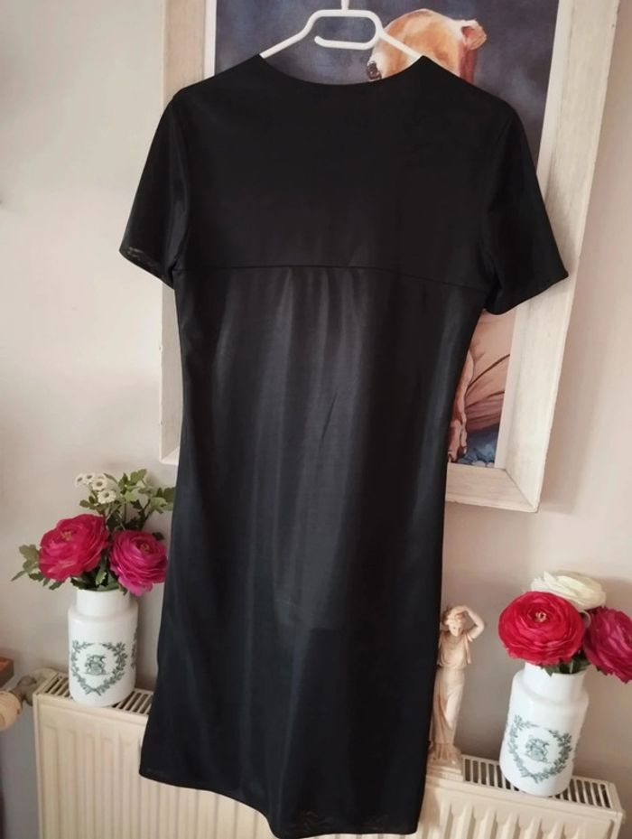 💗Robe Noire Satinée/Irisée Irena Gregori T34/36💗 - photo numéro 15