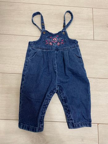 Salopette combi jean 9 mois