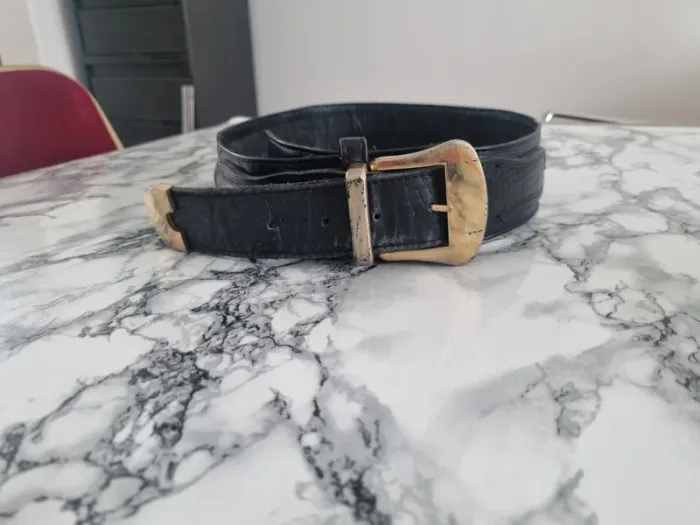 Ceinture noir vintage - photo numéro 18