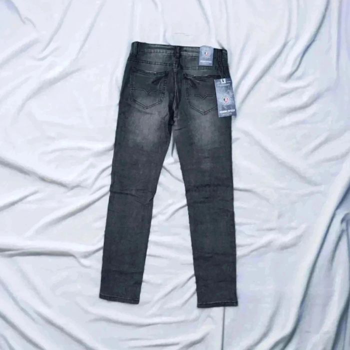 Jean garçon gris taille ajustable 🌹12 ans🌹 - photo numéro 2
