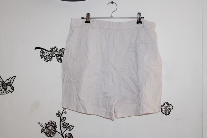 💖 Short en lin rose pâle Kiabi - Taille 42 (XL) 💖 - photo numéro 2