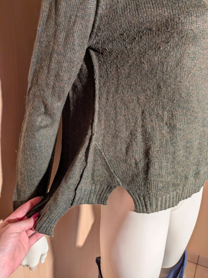 Pull sweat vert kaki spot 38/40 - photo numéro 4