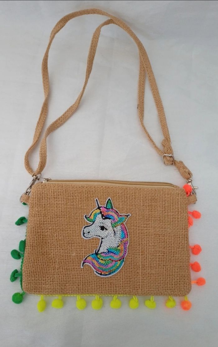 Sac pochette bandoulière Licorne