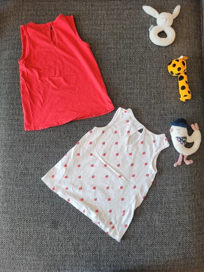 Lot 2 débardeurs fille 36 mois - photo numéro 6