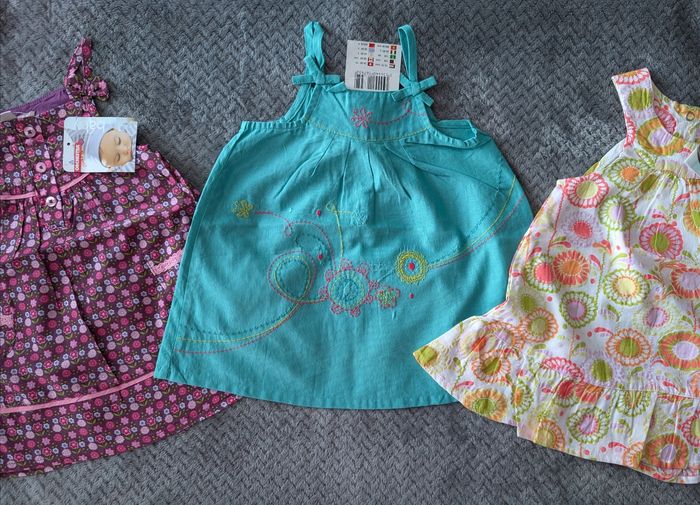 NEUF, lot de 5 robes Orchestra, 6 mois