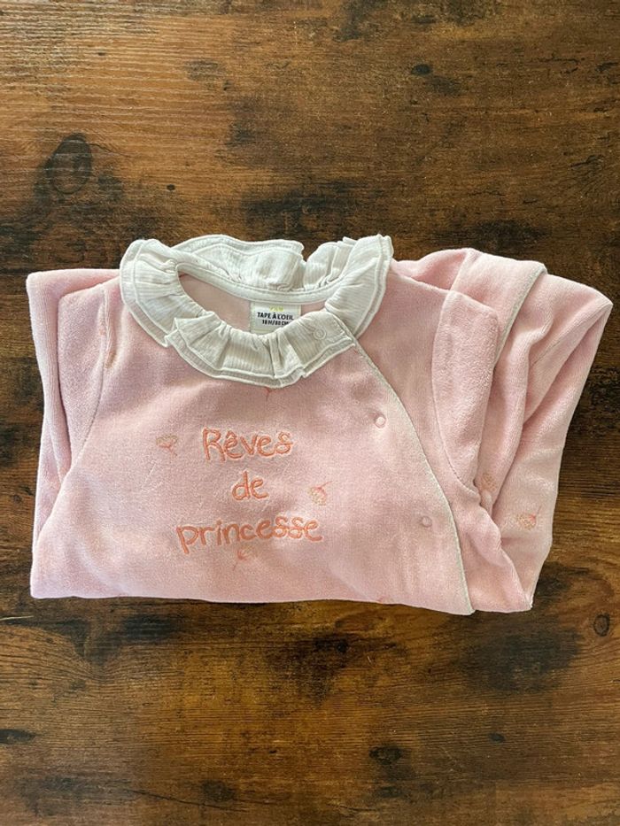 Lot de 3 pyjamas manches longues en velours - photo numéro 2