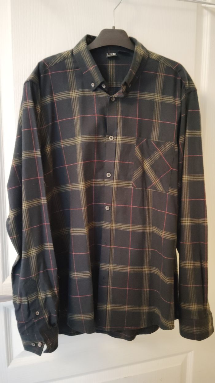 Chemise homme tartan noir Taille L - photo numéro 4