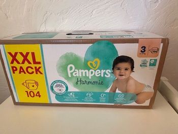 Couches Pampers harmonie pack XXL taille 3