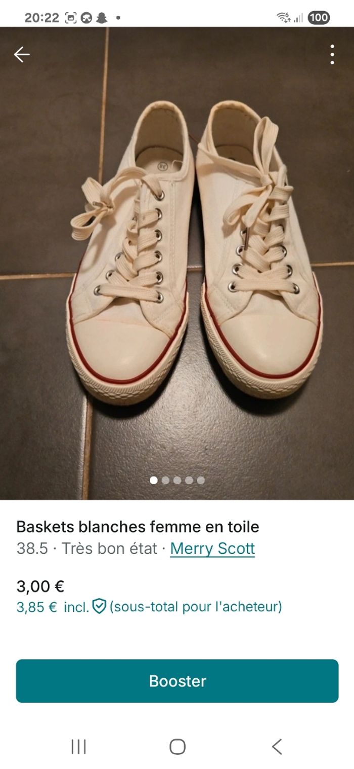 Baskets femme taille 39 - photo numéro 3