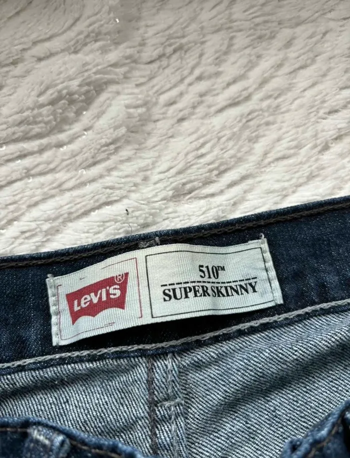 Jean Levi’s homme 510 Super Skinny W28 L28 M/38 Bleu foncé – Coupe Slim-Skinny - photo numéro 8