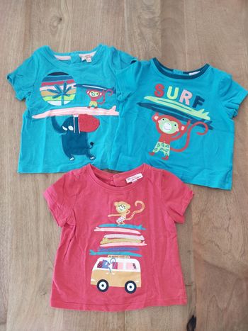 Lot de t-shirts singes 🐒 18 mois