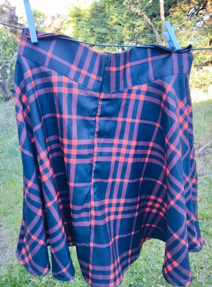 Jupe écossaise cercle courte taille M - photo numéro 4