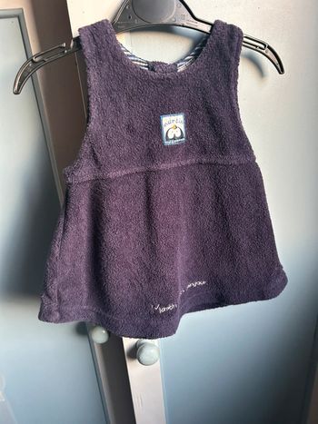 Robe bleu en éponge , 6 mois