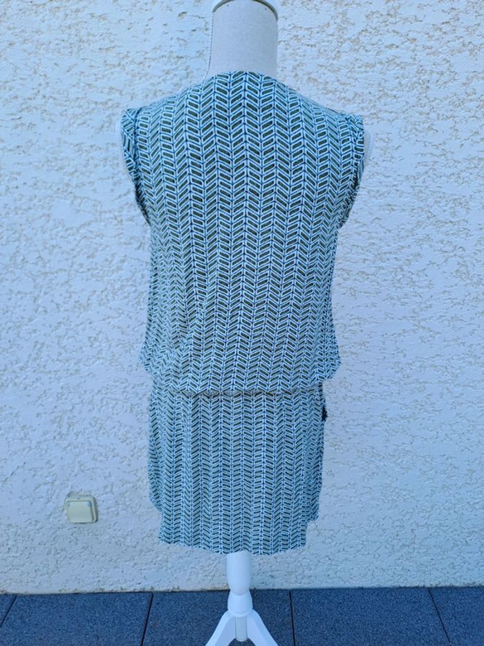 Robe été sans manches ceinture élastique Promod taille M - photo numéro 5