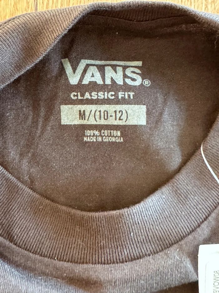 Tee shirt vans noir taille M 10-12 ans neuf avec étiquette - photo numéro 5