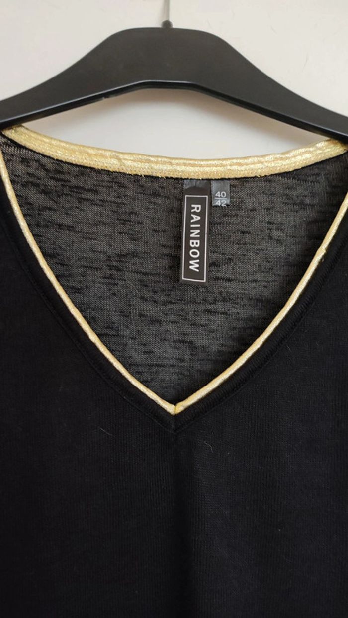 Pull transparent neuf rainbow 40 42 - photo numéro 3