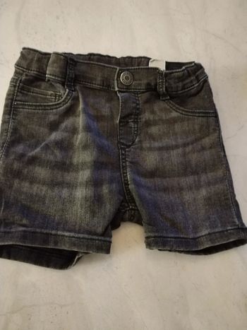 Short en jean gris h&m 18/24 mois