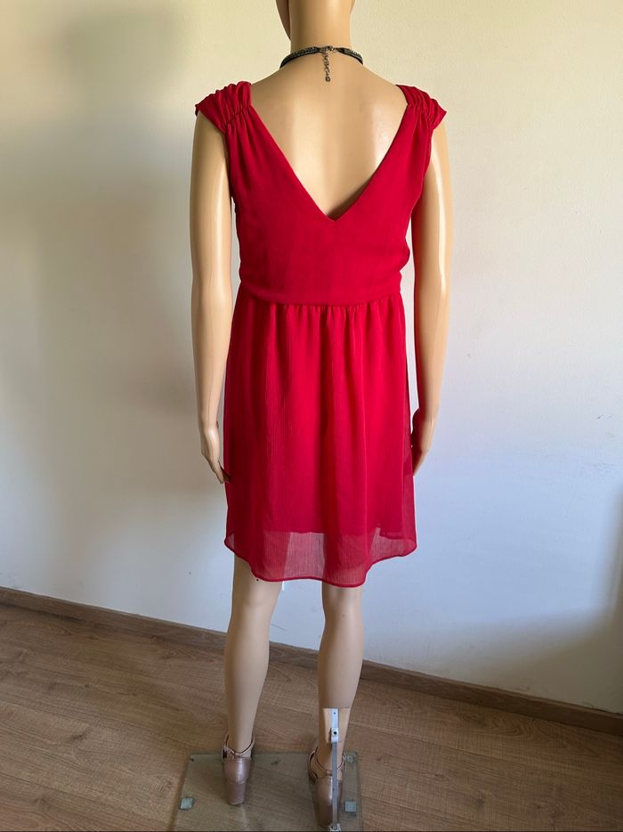 Robe rouge sans manches Naf Naf taille 38 comme neuve - photo numéro 6