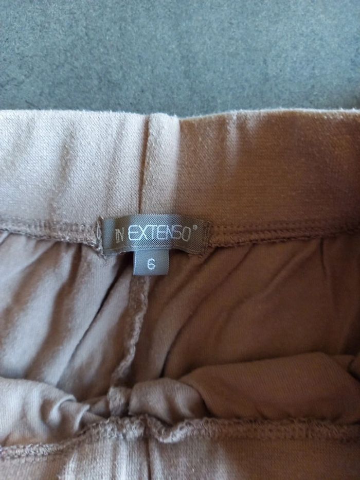 Sarouel 3/4 beige foncé fille 6 ans - photo numéro 4