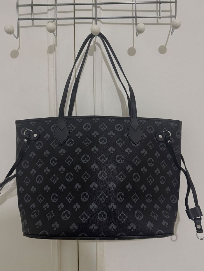 Neuf Sac cabas monogramme + pochette assortie - photo numéro 9