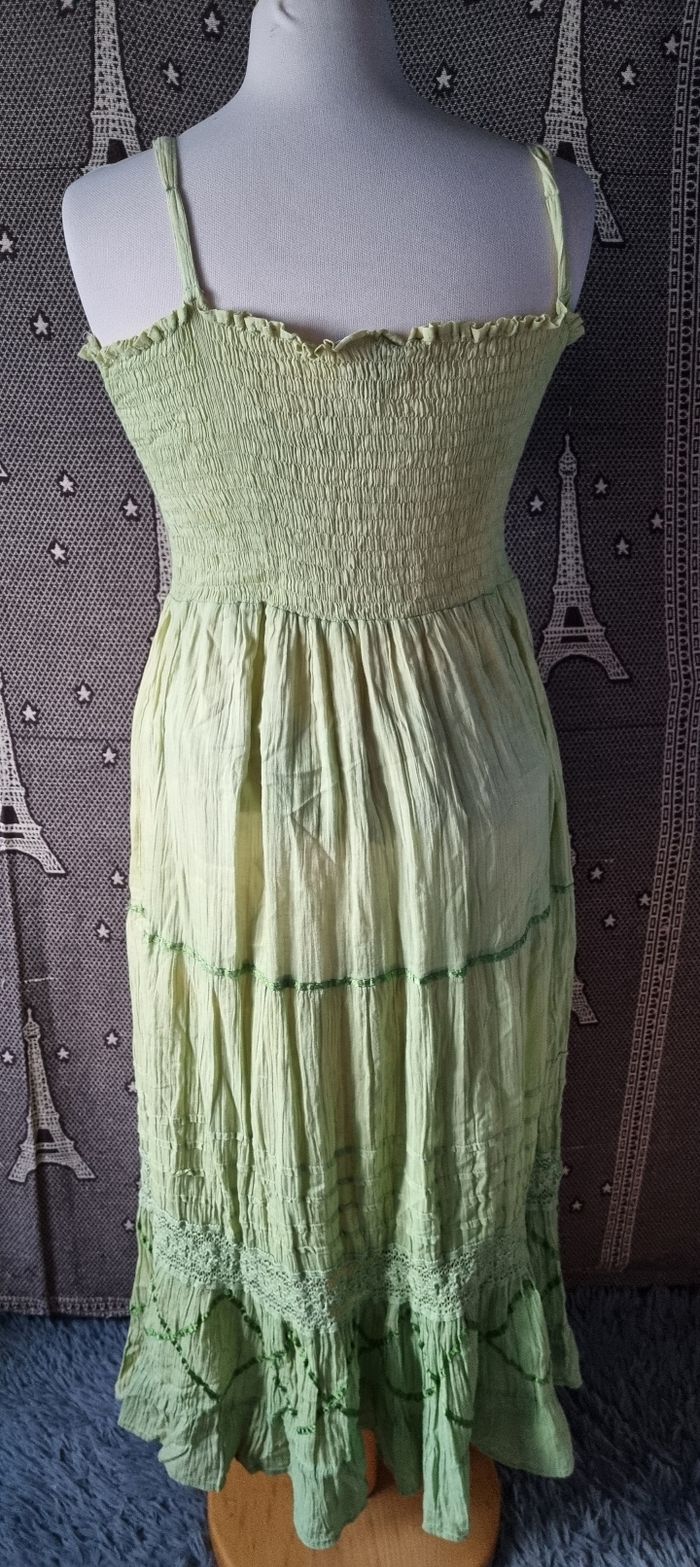 Robe d'été verte taille 42 - photo numéro 6