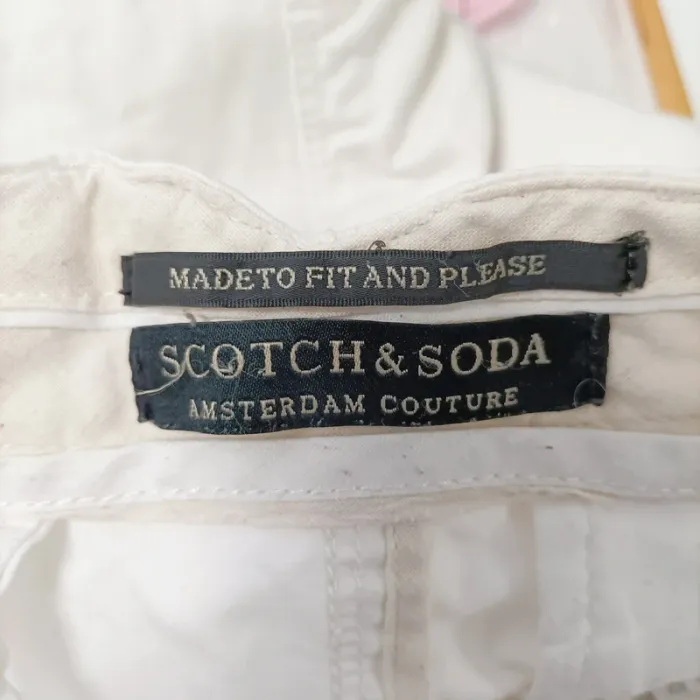 Pantalon blanc Scotch & Soda coupe droite W29 L34 100 % coton casual chic homme A1348 - photo numéro 13