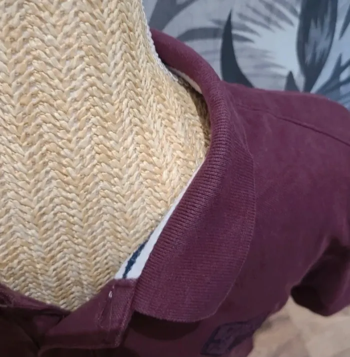 Polo bordeaux taille l - photo numéro 3