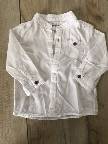 Chemise blanche 6 mois