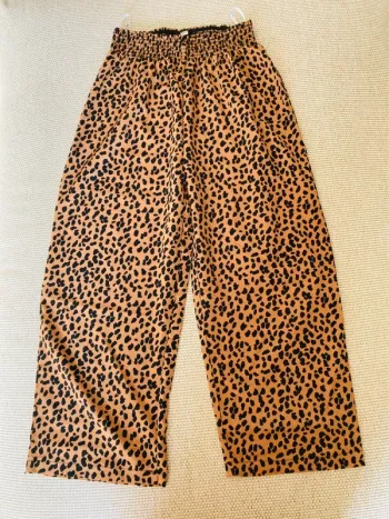 Pantalon fluide léopard
