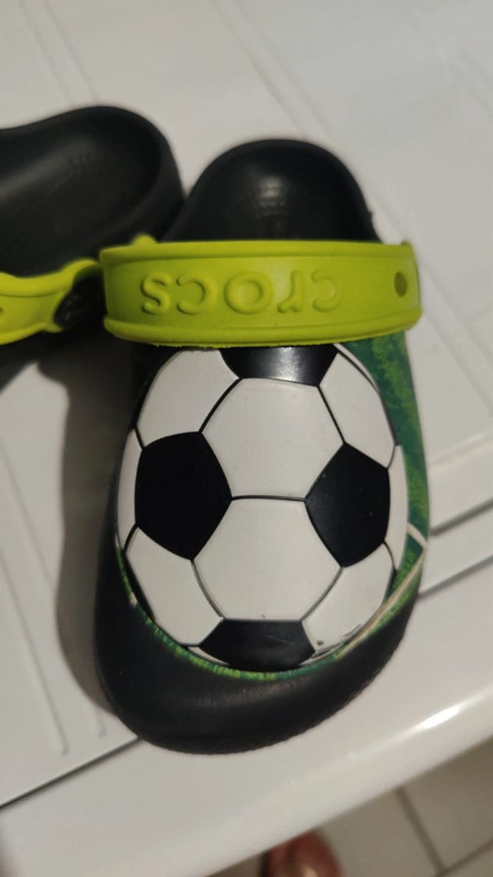 Croc enfant thème foot - photo numéro 2