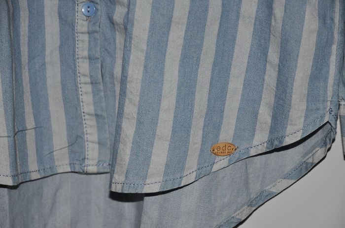 CHEMISE EN JEAN RAYEE - EDC by ESPRIT - T.M/L - NEUVE - photo numéro 4